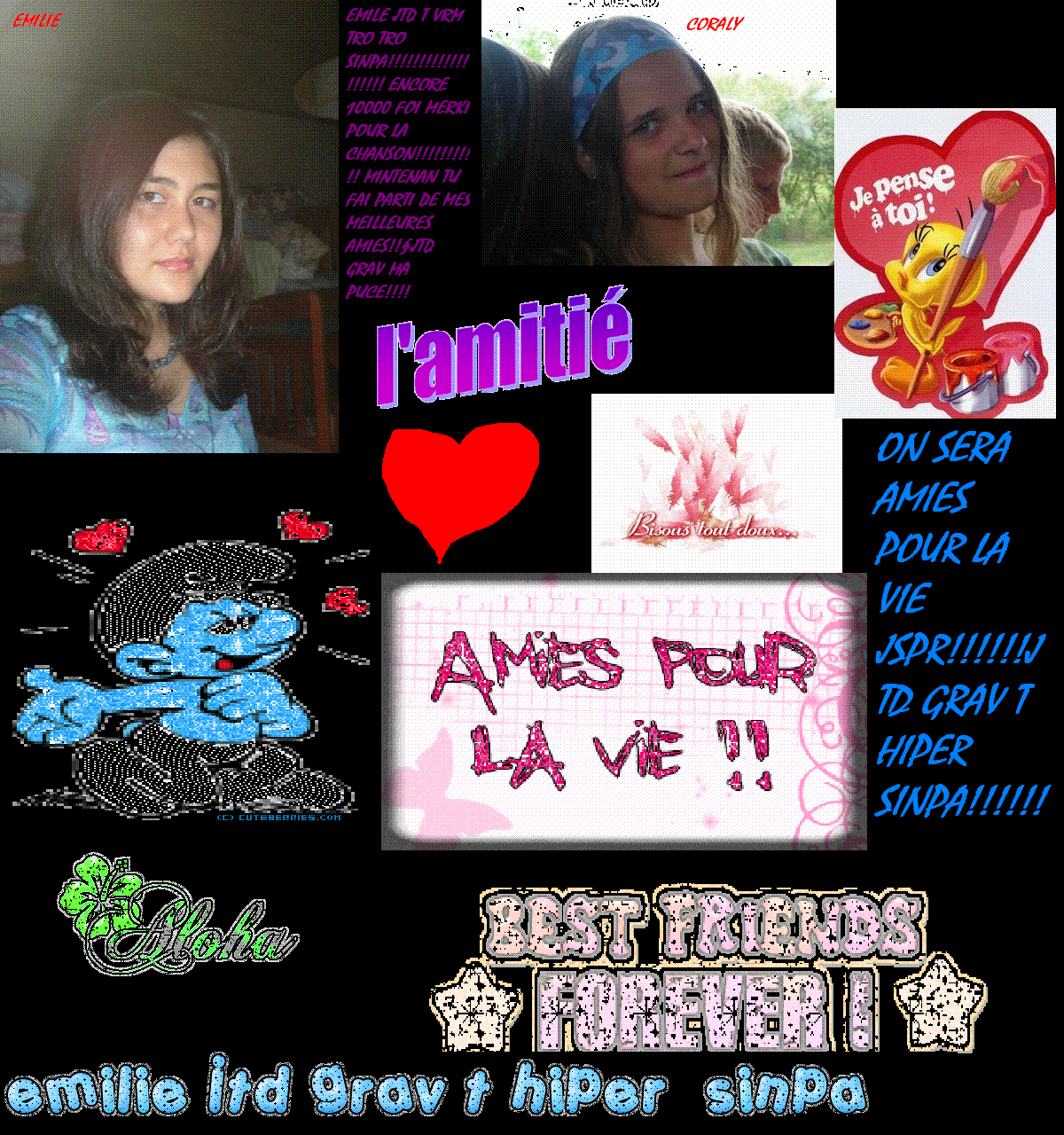 Emilie et Coraly 2 amies pour la vie
